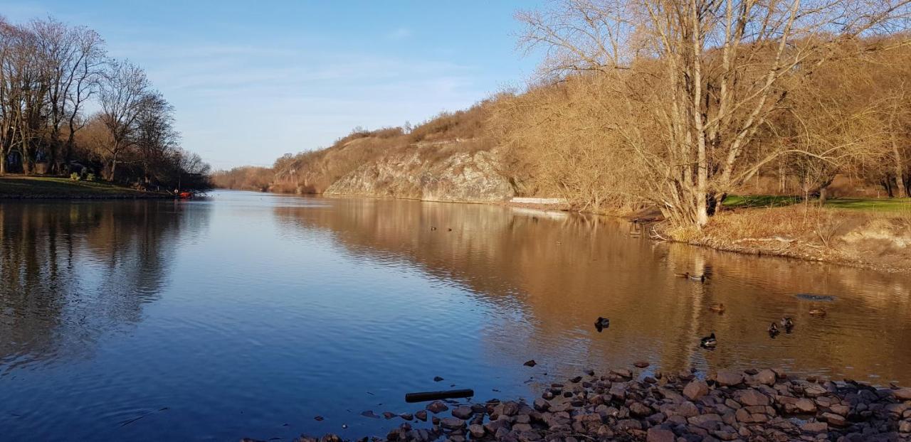 Tipp - Halle Idyllisch Am Fluss Krollwitz 외부 사진
